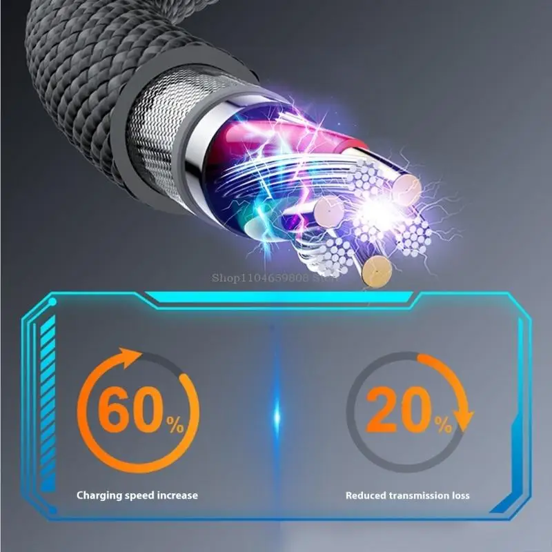 USB C To USB C Cable Type C Data Cable PD100W Quick Charging for Business