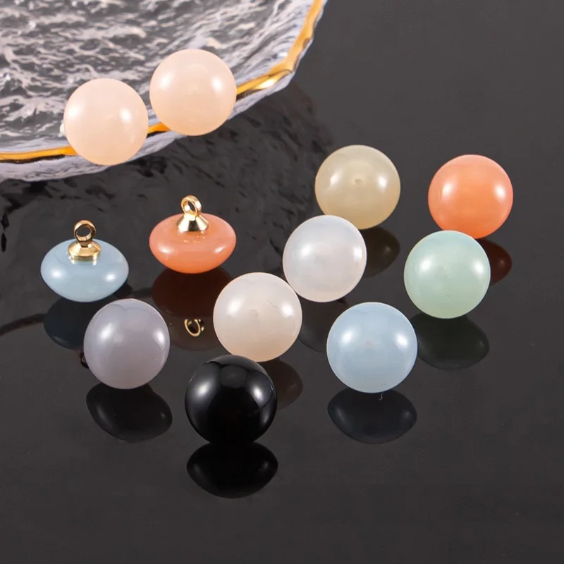 أزرار لؤلؤ ملونة ، 10 ، 10 ، شبيهة بالفطر ، تصنعها بنفسك ، شيونغسام ، ملابس ، خياطة ، إكسسوارات ، b024