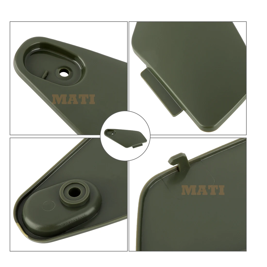 MATI Utility Storage Box Cover Green for Honda Rancher 350 TRX350 2004 2005 2006 83670-HN5-M40ZA Warranty 1 year