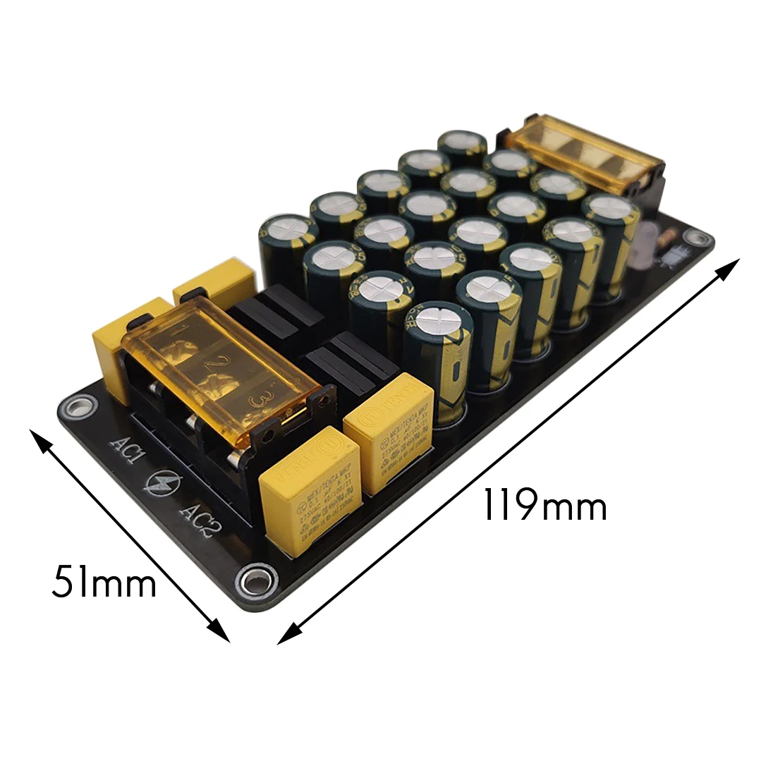 Dual Power Rectifier Filter Module 6A X2 Power Amplifier Board 2X300W for Power Amplifier Rectifier Filter