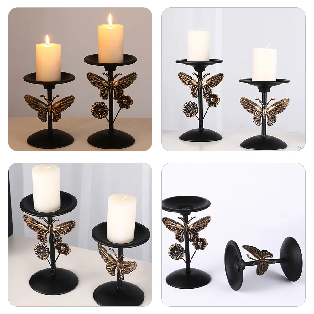 

Metal Vintage Holder Decorative Stand for Pillar Candles Home Table Centerpiece Party Wedding Decoration