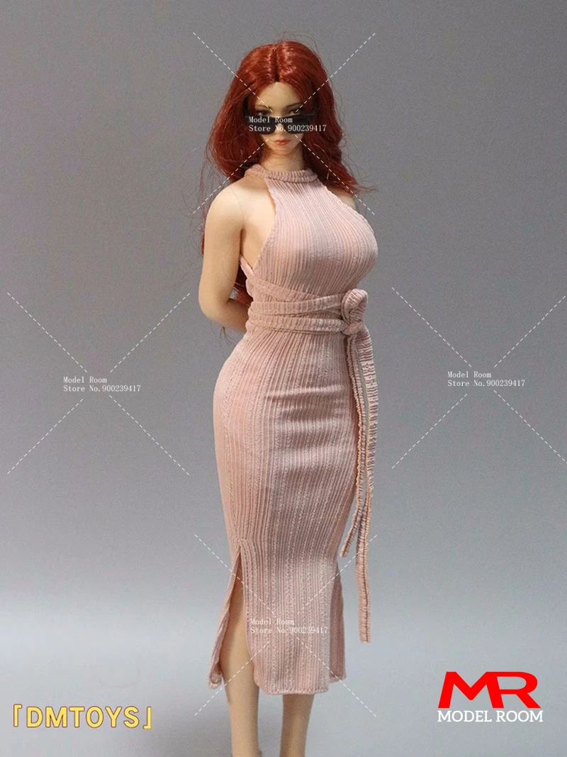 DMTOYS 1/6 Female Long Sheath Dress Backless Evening Dress Clothes Model Fit 12\'\' TBL S42 S53 Soldier Action Figure Body Dolls