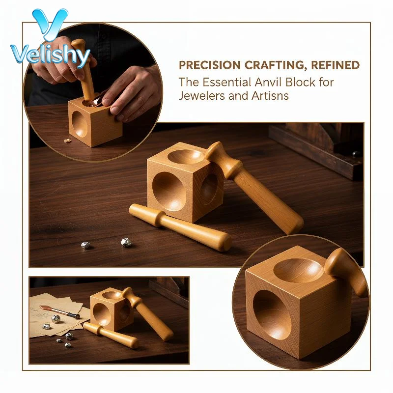 

Jewelry Work Bench Block Square Doming Punch Tool for Small Workshop Jewelry Making Stamping DIY Metal Craft Repair