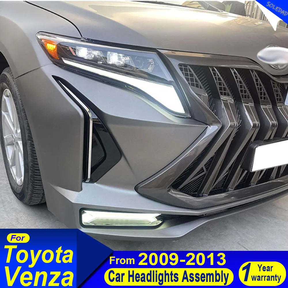 

Для Toyota Venza 2009-2013: Светодиодные фары, дневные ходовые огни, динамические указатели поворота, автомобильные аксессуары