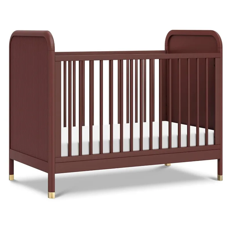 3-in-1 Convertible Crib in Crimson, GREENGUARD Gold Certified