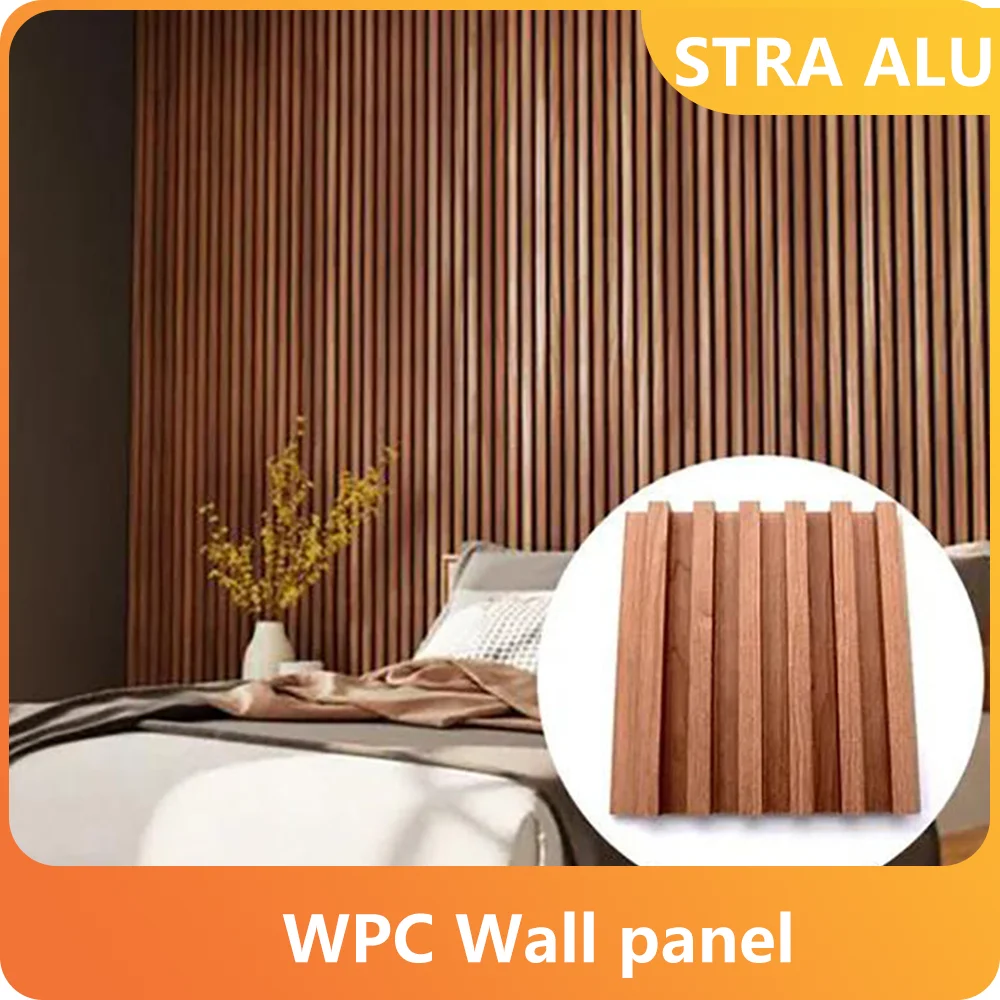 Eco-Friendly Waterproof WPC Wall Panel - Moisture Resistant Wood Plastic Composite Board for Indoor Use, UV Resistant,