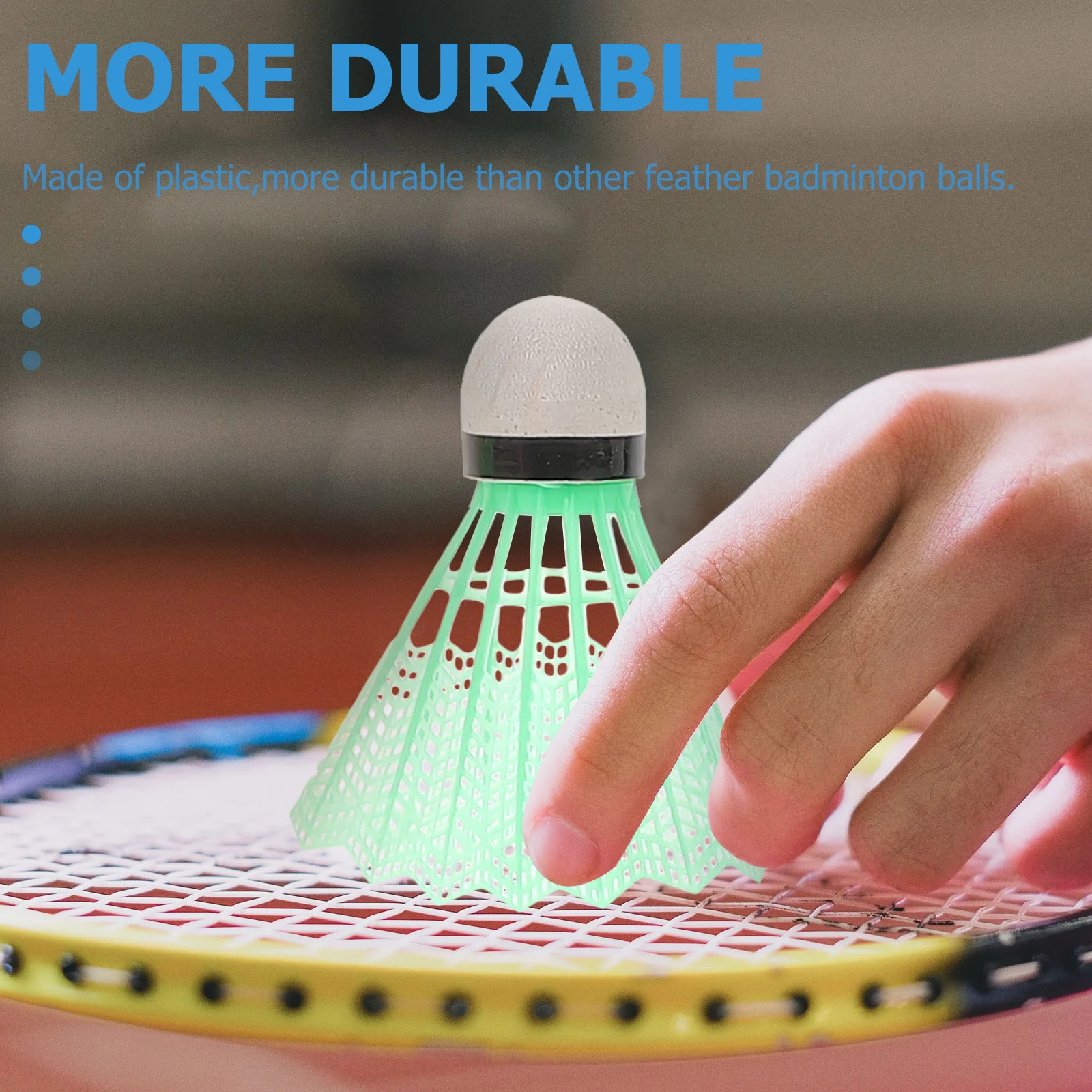 20 Pcs Sturdy Badminton Balls Shuttlecocks for with Head Sponge Toddmomy Beginner Set Colored