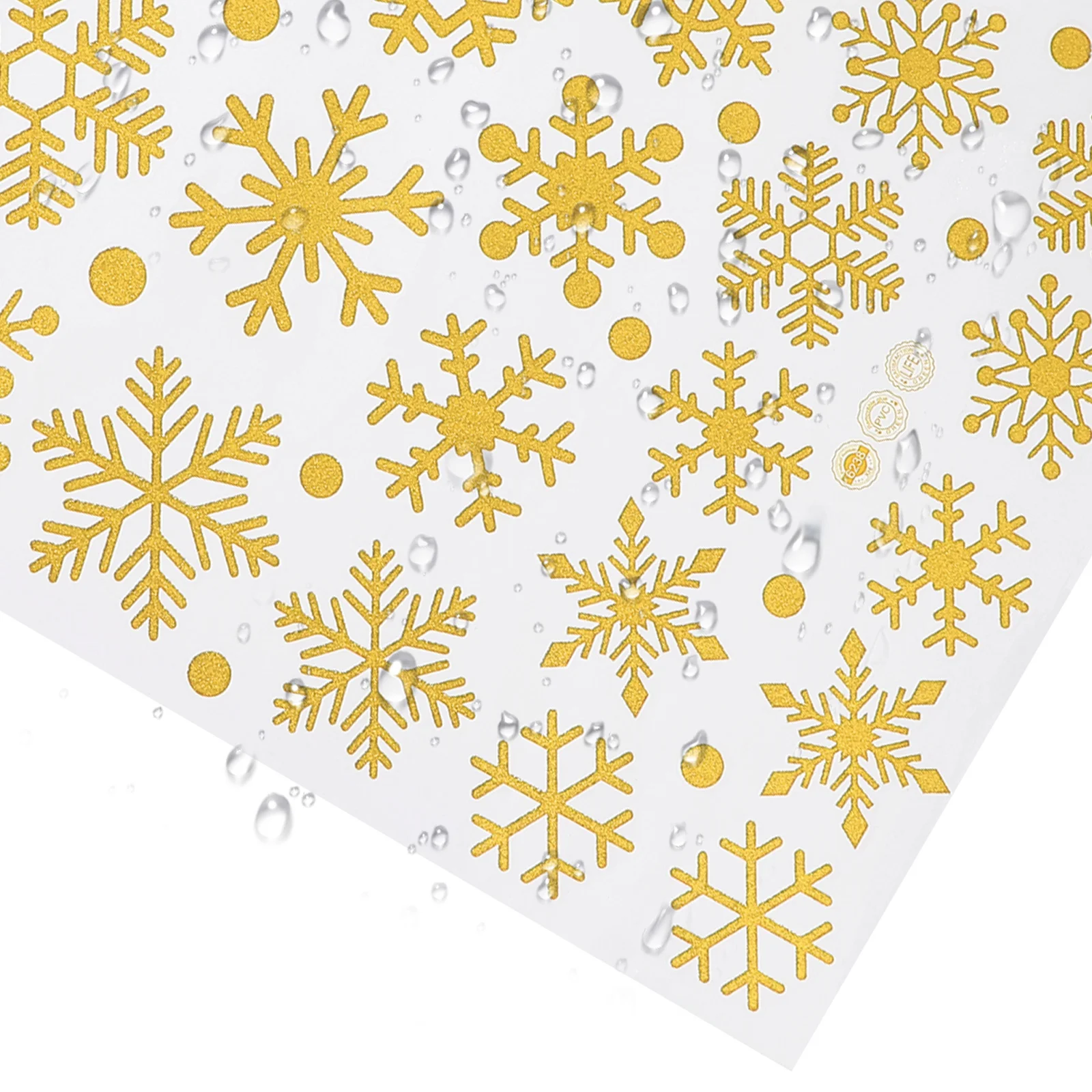 

Christmas Snowflake Stickers PVC Wall Decals Removable Self Adhesive Decorations for Home Windows Mirrors Xmas Party
