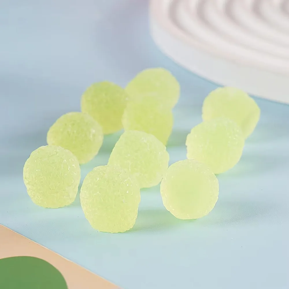 Simulated Fake Candy Sugar Bead DIY Material Handmade Candy Resin Beads Colorful Miniature Decoration Noise Filler Balls