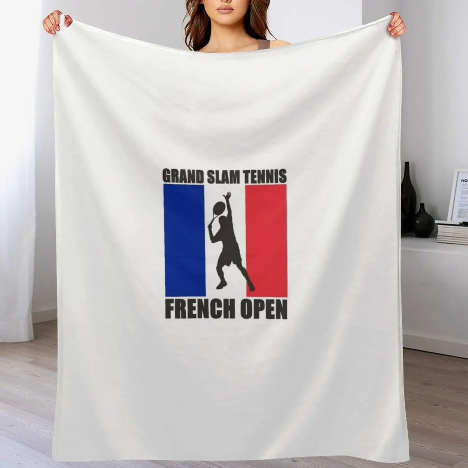 Grand Slam Tennis French Open Throw Blanket Decoratives Multi-Purpose Sofa Quilt Blankets