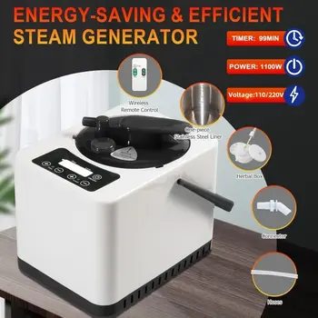 Přenosná parní sauna s infračervenou lampou 660nm pro domácí osobní saunu s 3l parníkem pro vnitřní použití 10 nejlepší prodej napařovací stroj na tělo - №8