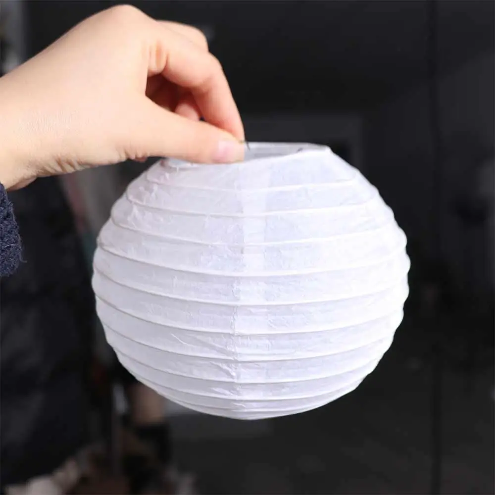 Festival Hanging Decoration Round 10/15/20/25/30/35/40cm Mid Autumn Paper Lamp White Lantern Paper Lantern Hanging Lantern Ball