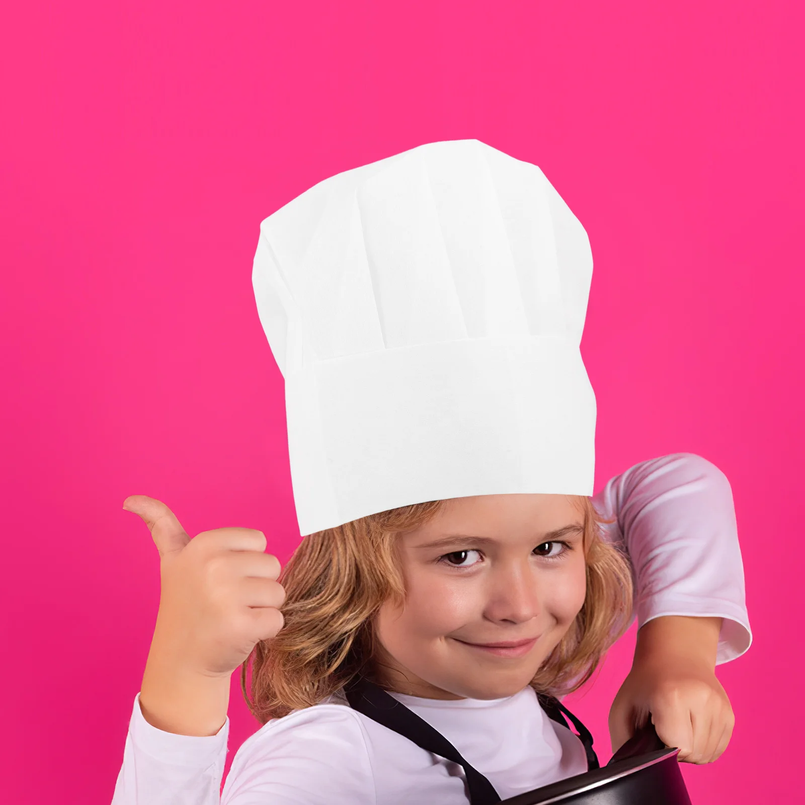 20 Stück Kochmützen, verstellbar, Einweg-Kochmützen aus Vliesstoff, weiß, für Küche, Catering, Backen, verstellbare Kochmützen
