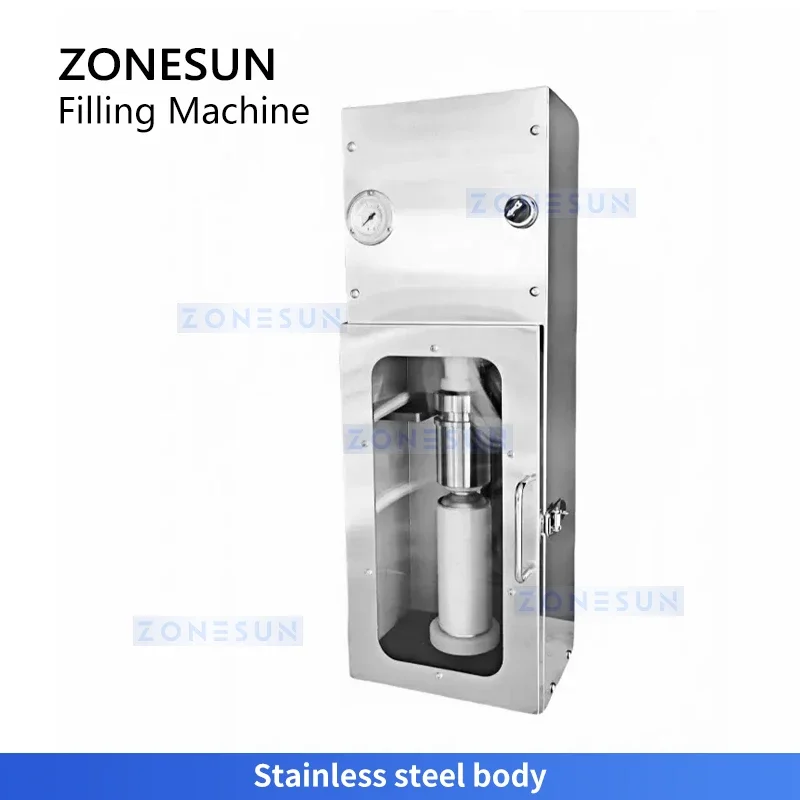 ZONESUN آلة تعبئة علب الهباء الجوي رذاذ يمكن حشو الطلاء يمكن ملء نظام ZS-MQF1