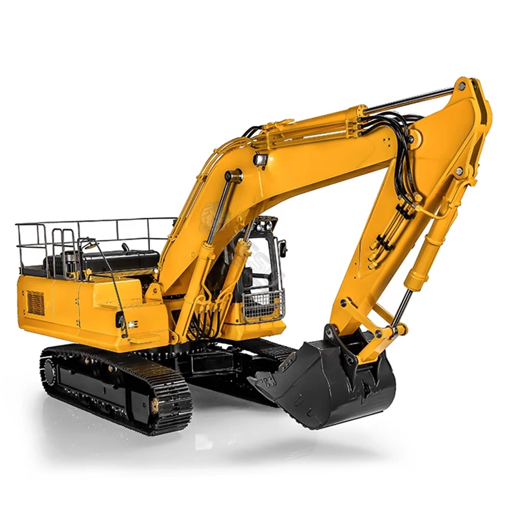 1/14 RC Hydraulic Excavator Full Metal Crawler Hydraulic Excavator Model RTR Version Remote Control Car Adult Toy