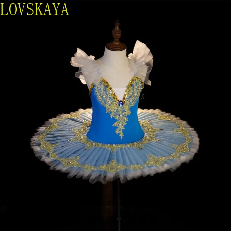 Ballet profissional panqueca imagem saia, vestido de dança menina, desempenho infantil