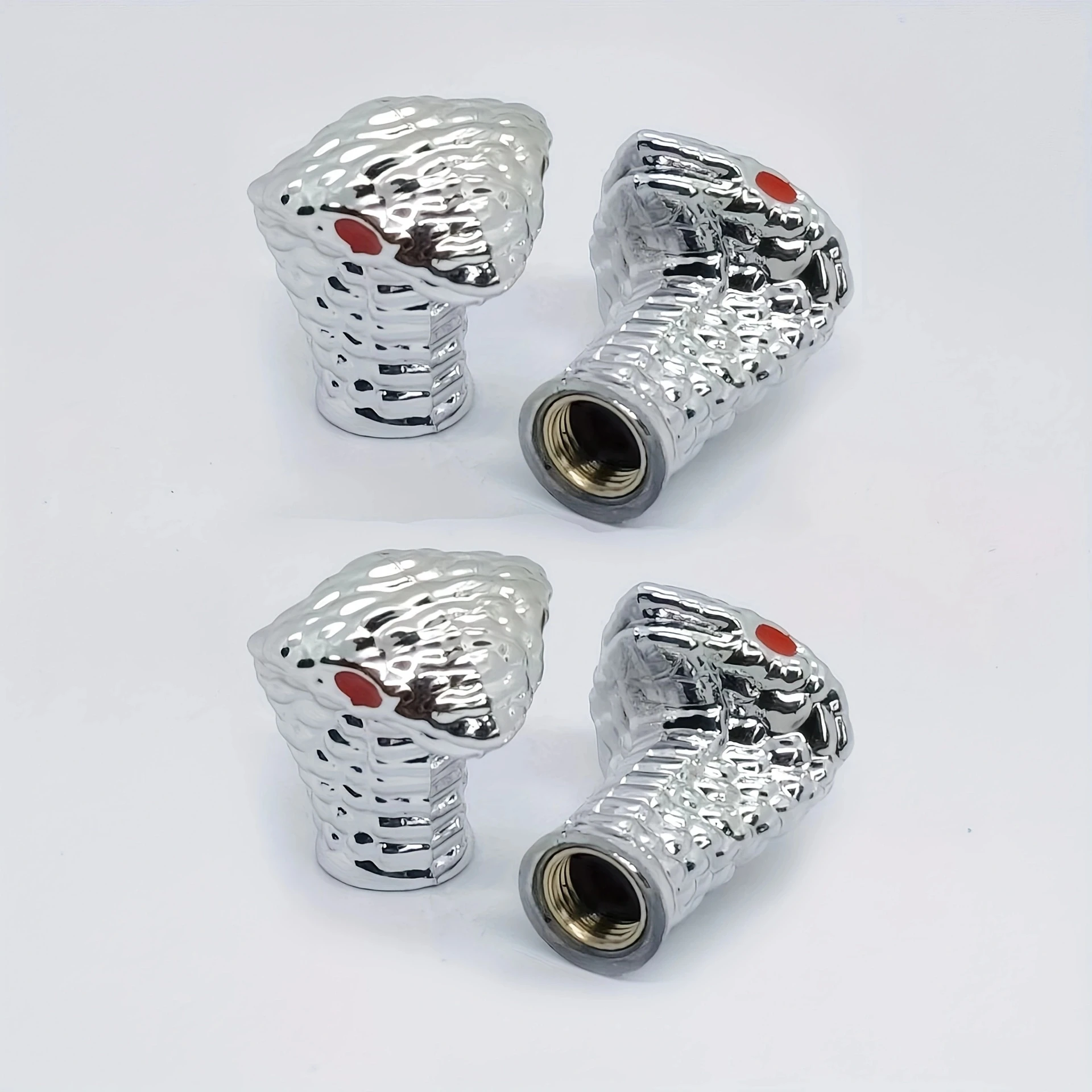 4pcs Snake Cobra Head Car Wheel Tire Valve Cap Stem Air Cover Car Styling Truck Car Motorbike Accessories