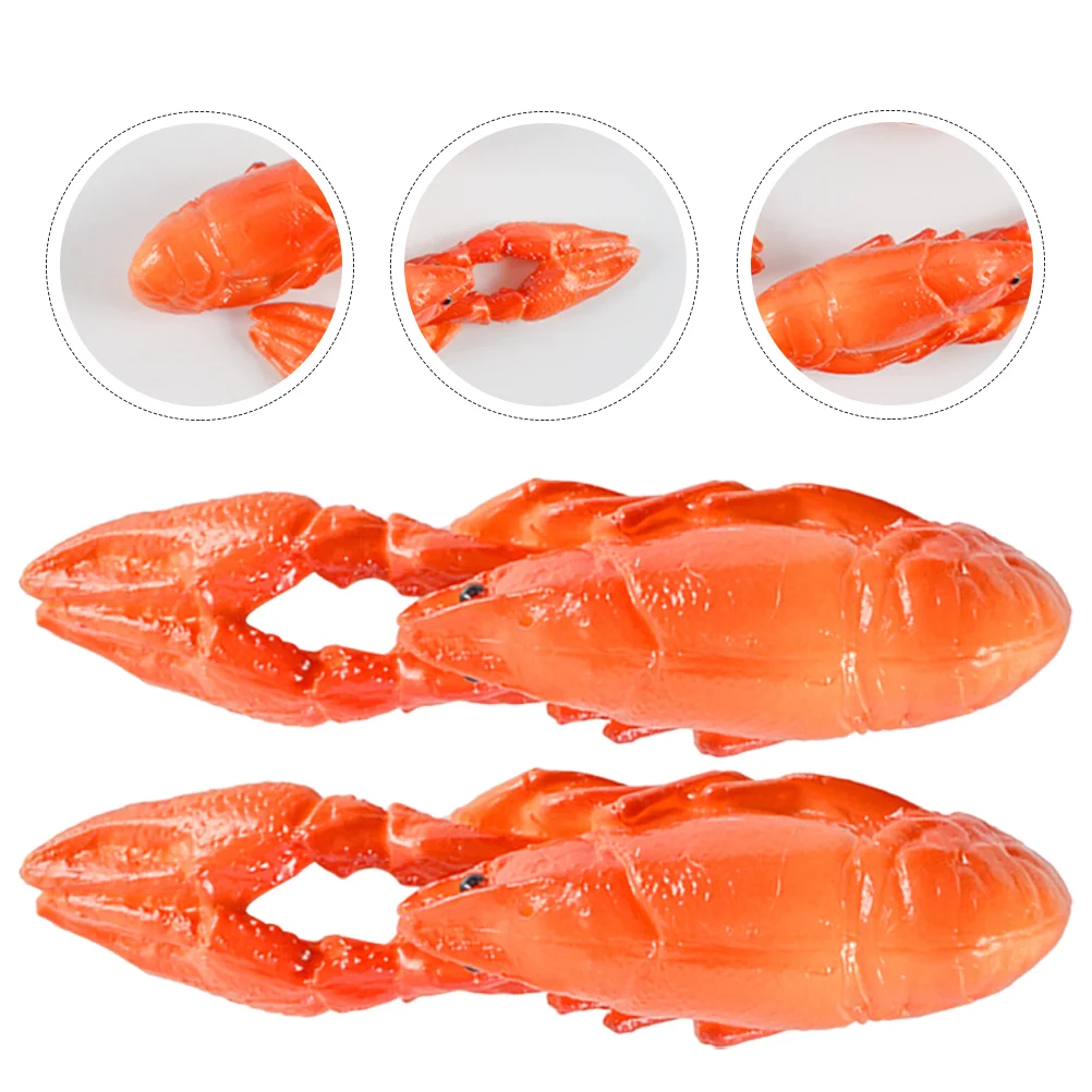 Simulated Crayfish Toy Realistic Simulation Lobster Figures Pvc Animal Model Child