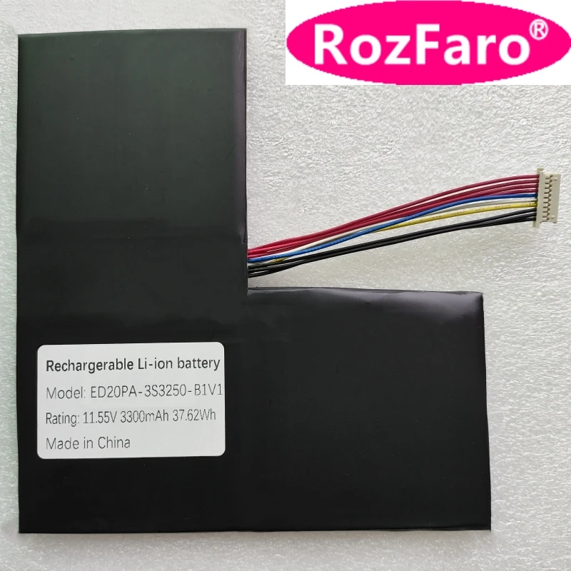 ノートブックバッテリー,RozFaro-ED20PA-3S3250-B1V1 v,37.62wh,11.55 mah,ecs用,ed20pa2,pd97265d2,タブレット,pc,3300