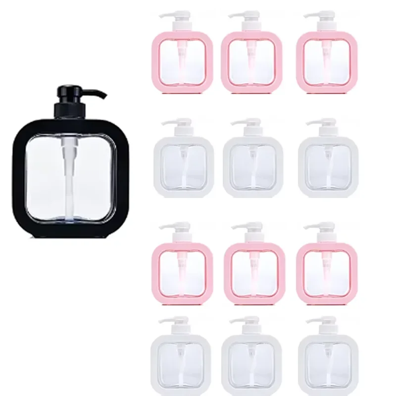 

10Pcs 300ml/500ml Bathroom Soap Lotion Dispenser with Pump Shampoo Shower Gel Bottle Press Type Refillable Empty