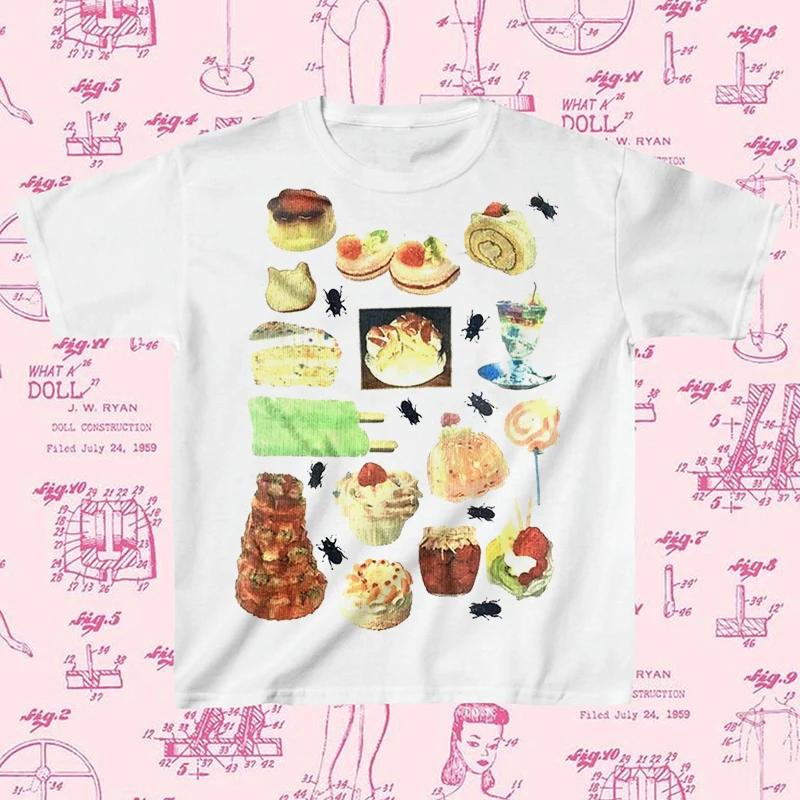 

Y2k стильная Готическая крутая Детская футболка с принтом для девочек, винтажная уличная женская футболка, Y2k одежда, эстетические топы, Детская футболка в стиле панк для девочек