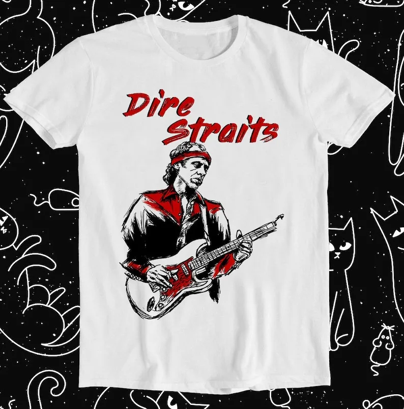 Dire Straits Sultans of Swing Brothers in Arms Retro Funny Meme Gift Tee T Shirt 1260