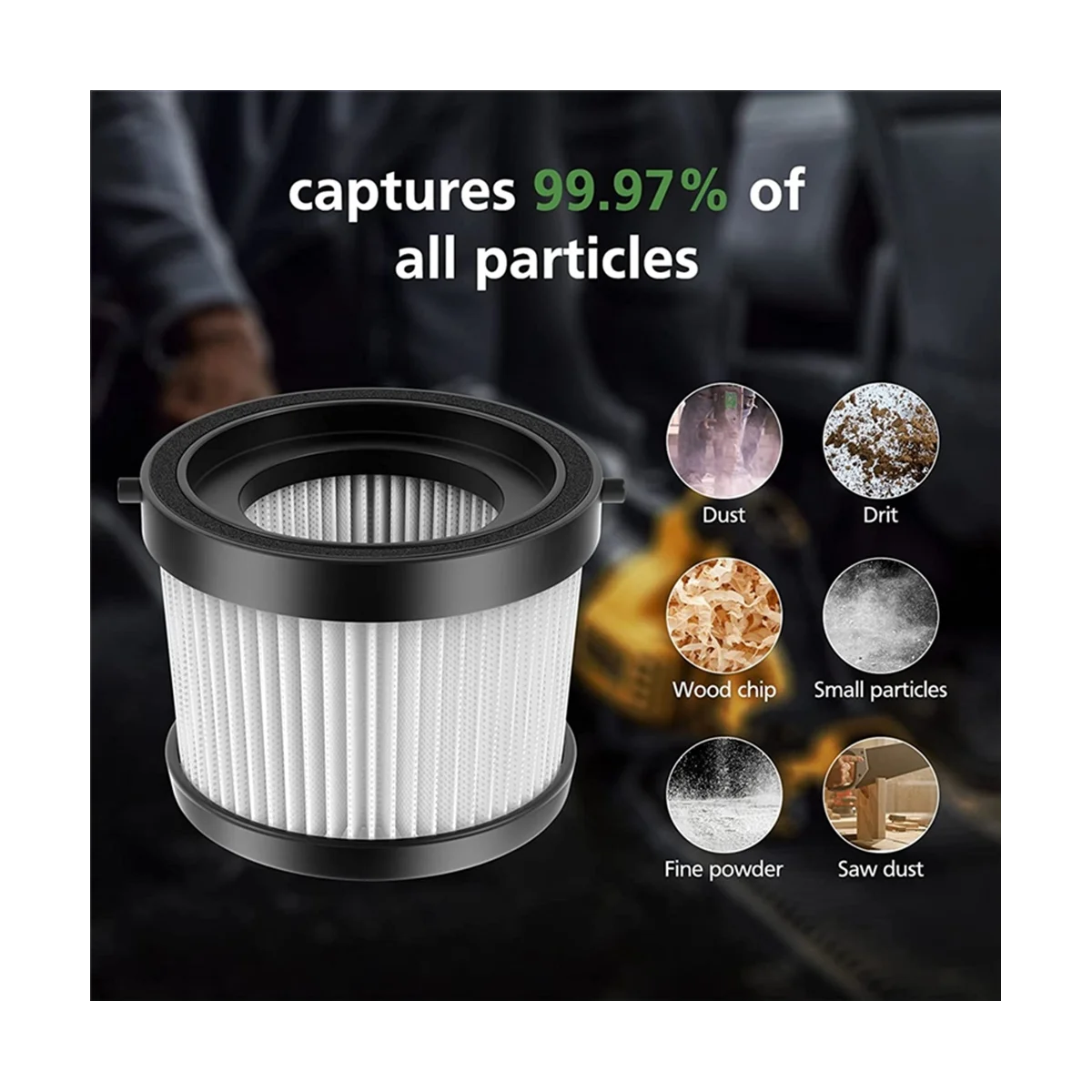 6 ชิ้นตัวกรอง HEPA สําหรับ DCV501LN/DCV501HB เครื่องดูดฝุ่นล้างทําความสะอาดได้กรองทําความสะอาดในครัวเรือน