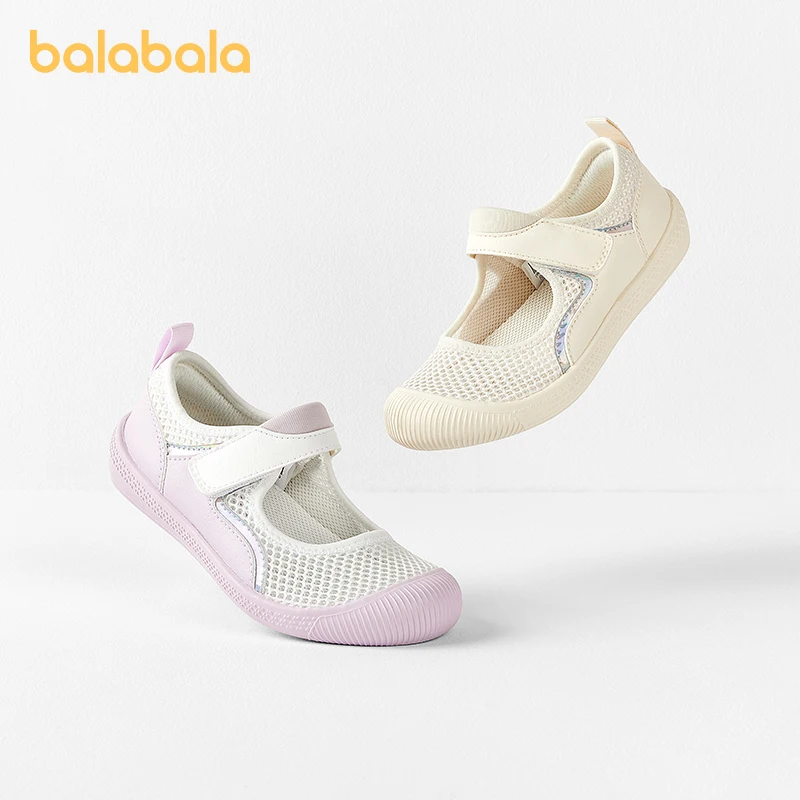 Balabala-Chaussures en toile pour enfants, garçons et filles, semelle souple, non ald, nouvelle collection été 2024