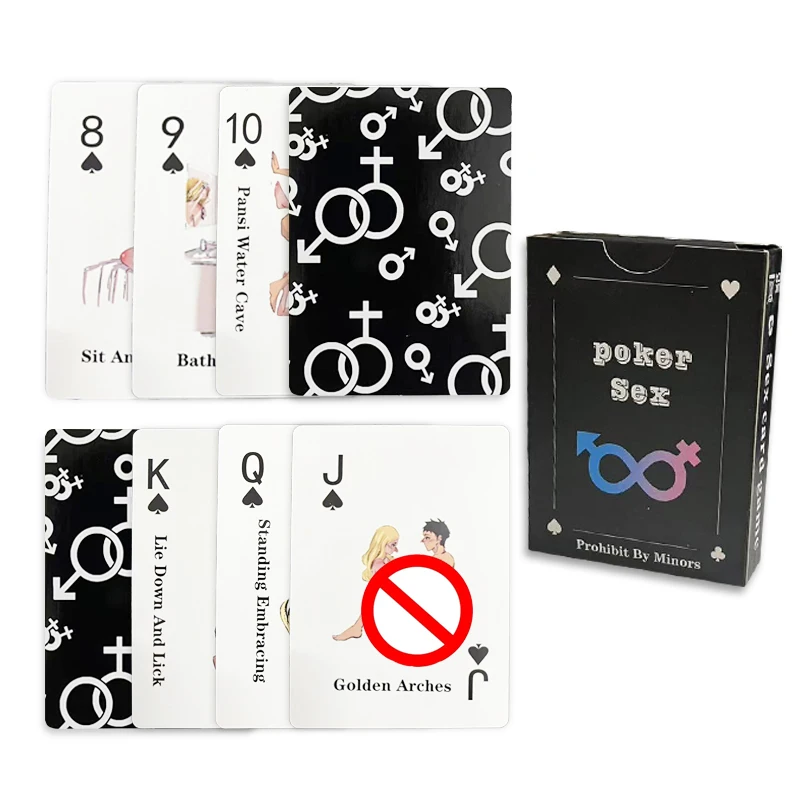 54 قطعة مواقف الجنس لعبة البوكر دور اللعب الكبار الأزواج غرفة نوم لعبة تعليمات الأزواج يمزح بطاقات الجنس الجنس لعب للأزواج #4