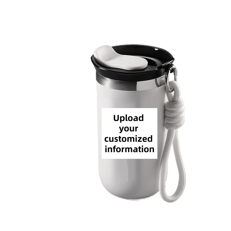 

Custom Thermal Mug 304 Stainless Steel Insulated Water Cup Business Office Portable Cold Coffee CupSupporting text and images