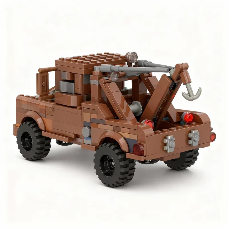 

445pcs MOC Cars Tow Mater Christmas Edition Model Building Blocks Construction Education Christmas Gifts Idea Brick Toy Kids