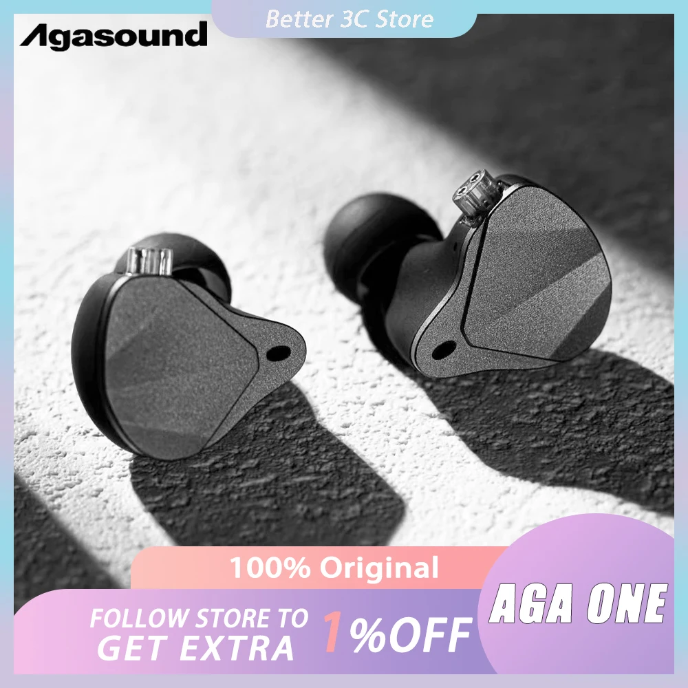 

Agasound AGA ONE Wired Earphones Balanced DCD Magnetic DD HIFI Earphones In-ear Monitor Earbuds Gaming Headsets Custom Gifts
