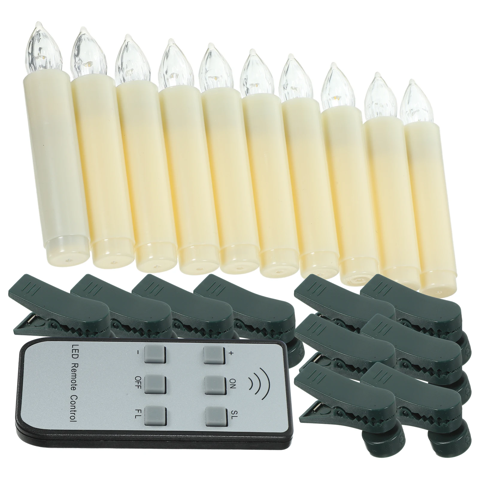 

10pcs Led Lamp Flameless Remote Control Smokeless Electronic Night Light For Bedroom Wedding Party Decoration