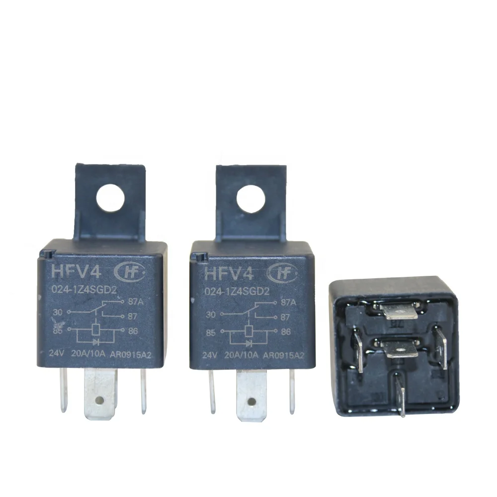 GZB excavator Electrical Relay HFV4-024-1Z4SGD2  Relay parts 24V(20A)