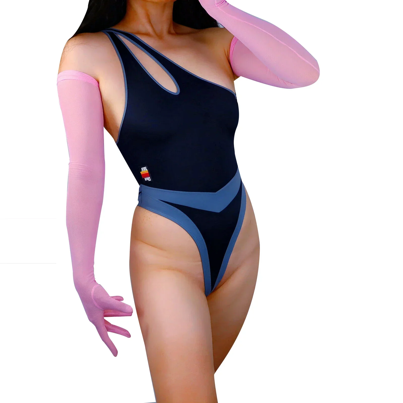 

Перчатки DooWay 70 см, очень длинные, розовые, из эластичной сетки, прозрачные, с технологией сенсорного экрана, сексуальные, для свадьбы, вечеринки, вечерние