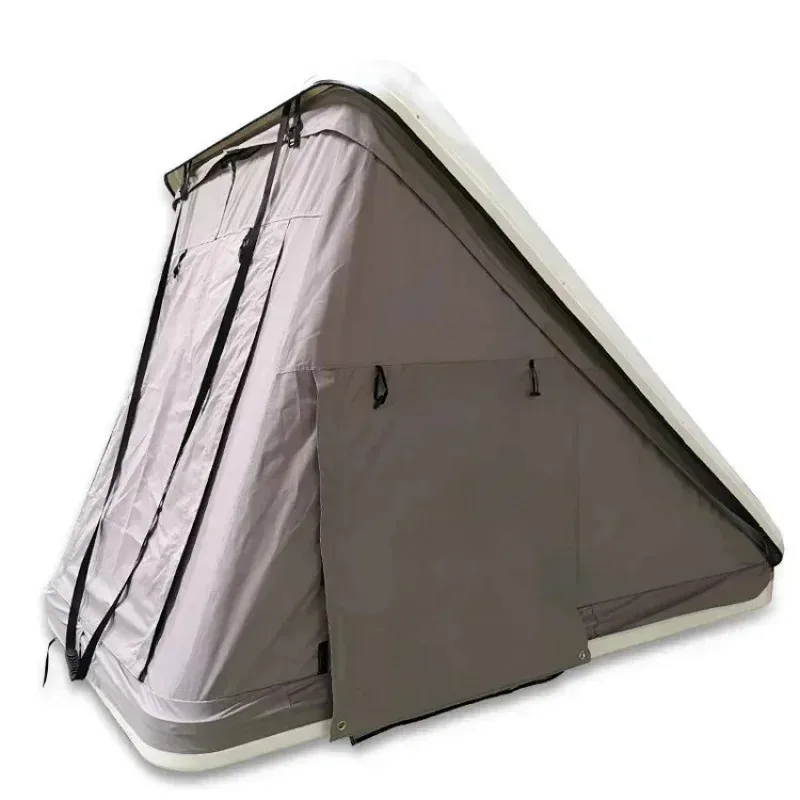 

Can Folding Hard Shell Roof Top Easy Set up Outdoor Camping Auto Car Rooftop Tent with Camper Ladder