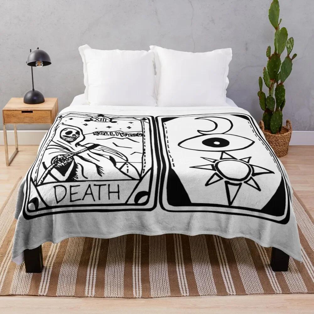 

Dying in LA Tarot Throw Blanket Summer Beddings Beautifuls Camping Soft Big Blankets