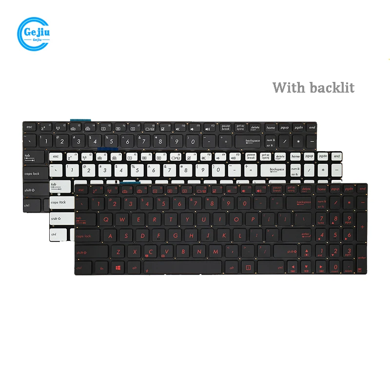 New Original Laptop Keyboard For ASUS N56V N56VM U500VZ N76V N550JV U500 Q550L N750J N550J With Backlit