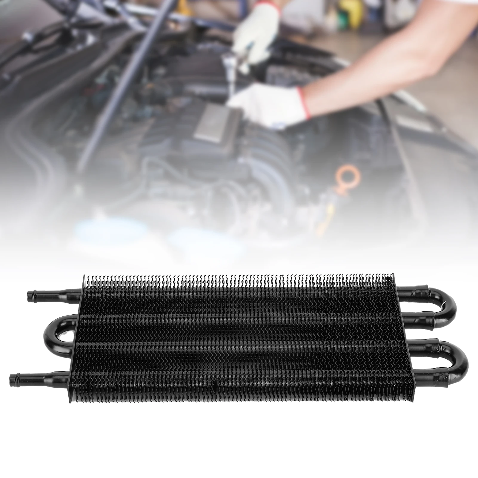 

4 ряда алюминиевый автомобильный масляный радиатор трансмиссии гидроусилитель рулевого управления охлаждение универсальные аксессуары для модификации автомобиля OC1401