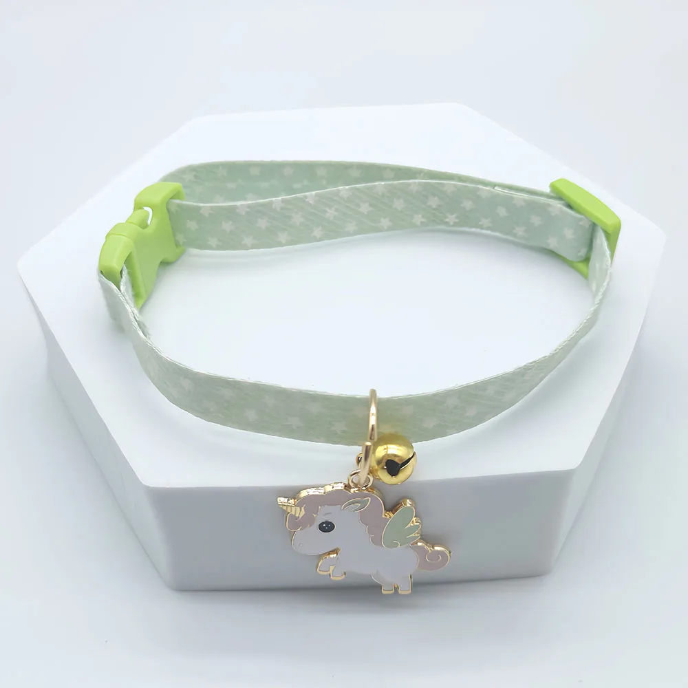 New Adjustable Pet Collar With Bell Small Dog Necklace With Cute Pendant Cat Grooming Neck Accessories Puppy Supplies