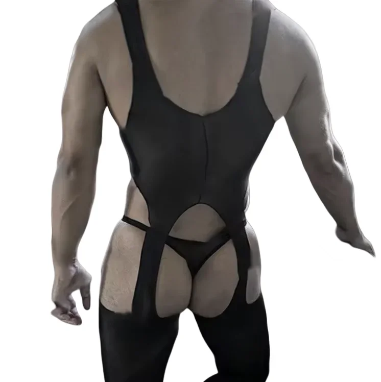 

Strong Men's Bodystockings Erotic Male Bodysuits Crotchless Sexy Nightgown Guy Jumpsuits Gentleman Sleepwear Dropshipping