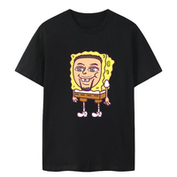 In 2025 Curry Spongebob Sent A Big Star Short-sleeved T-shirt, Splash Brothers Parent-child Basketball in Summer