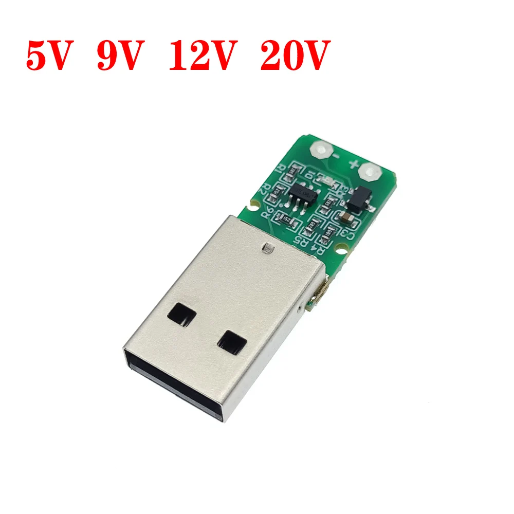 USB 2.0 QC2.0/3.0 Decoy Trigger Board Induction cable male plug connector With housing QC To 5V 9V 12V 20V Power Buck Modules