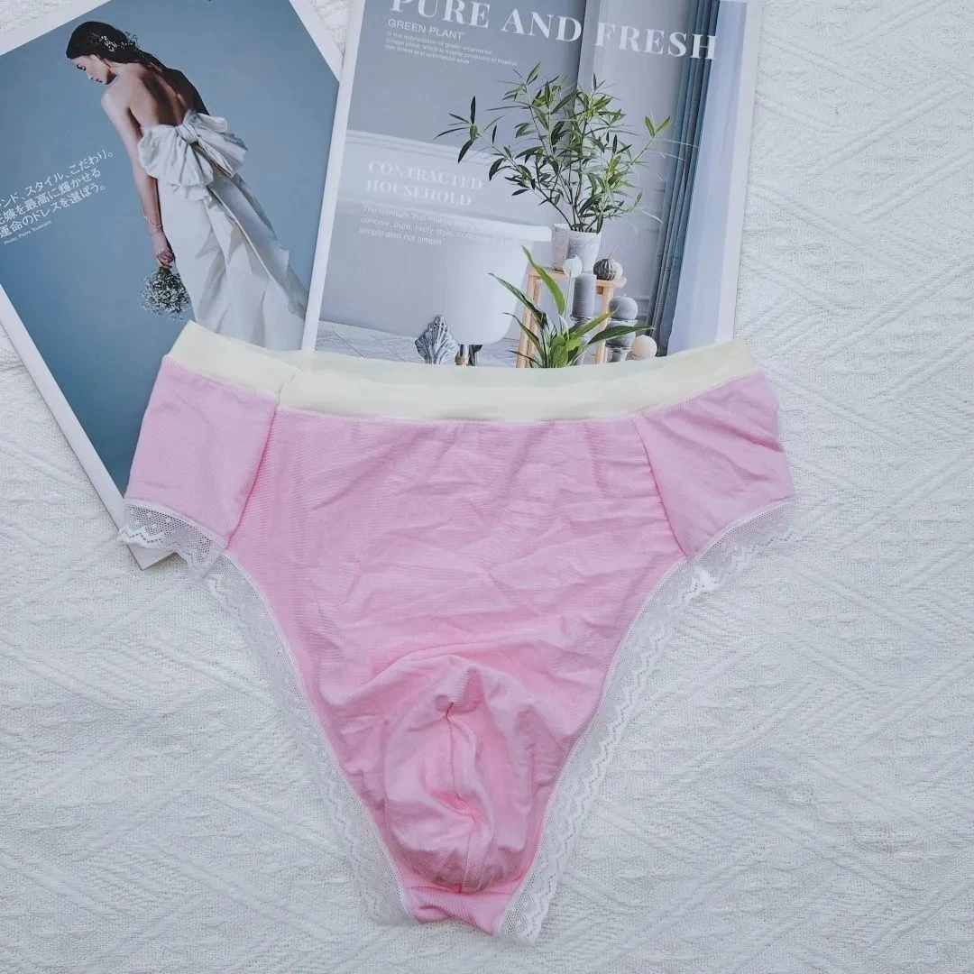 Handmake 남자 T-브리프 라이브 쇼 댄스 의상 BF 선물 하라주쿠 FKK 파티 모텔