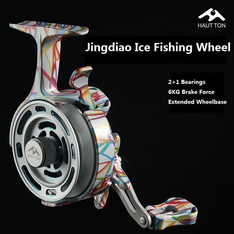 High-foot Ice Fishing Reel Metal High Speed 2.6:1  6KG Brake Force ​Fly Fishing Wheel 2+1 BB Portable Winter Fishing Raft Reel