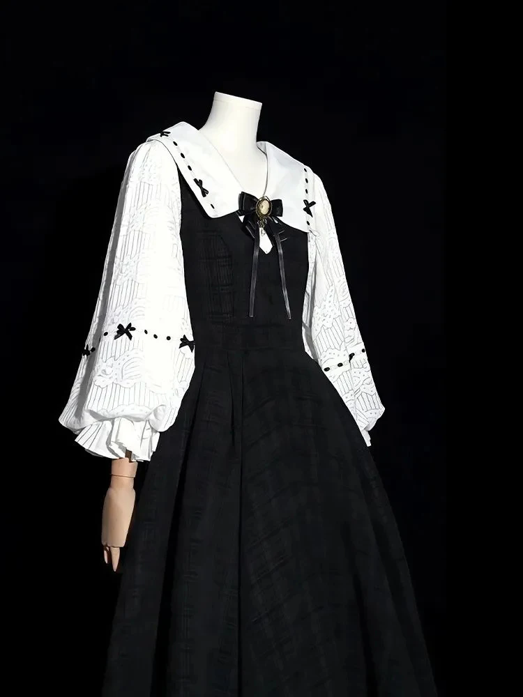 

Белый ирт-фонарь Sve, женский комбинезон ранней весны 2026, комплект из двух предметов, французская рабочая одежда, orm