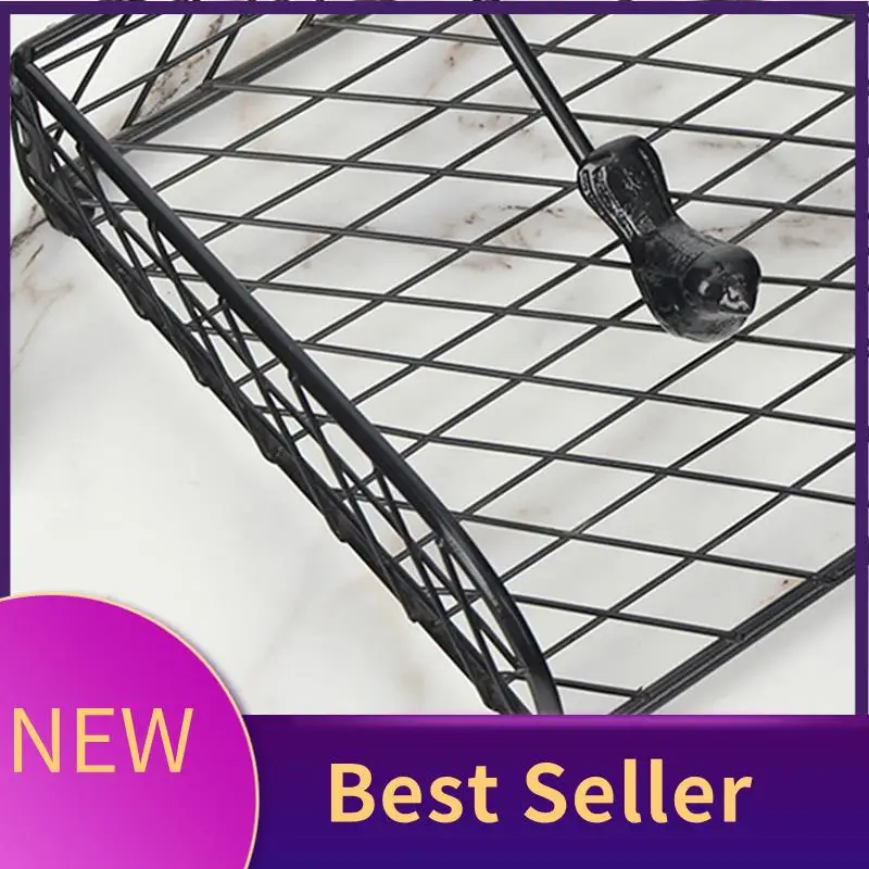 

Vertical Mesh Napkin Holder With Dispenser Arm - Napkin Holders For Table, Kitchen, Countertops & Outdoor Tables