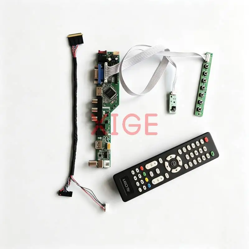 

For LTN121AT11 HSD101PWW1 LTN133AT16 B101EW05 Drive Board Kit Laptop Display Screen 1280*800 USB+AV+VGA+HDMI 1280x800 LVDS-40Pin