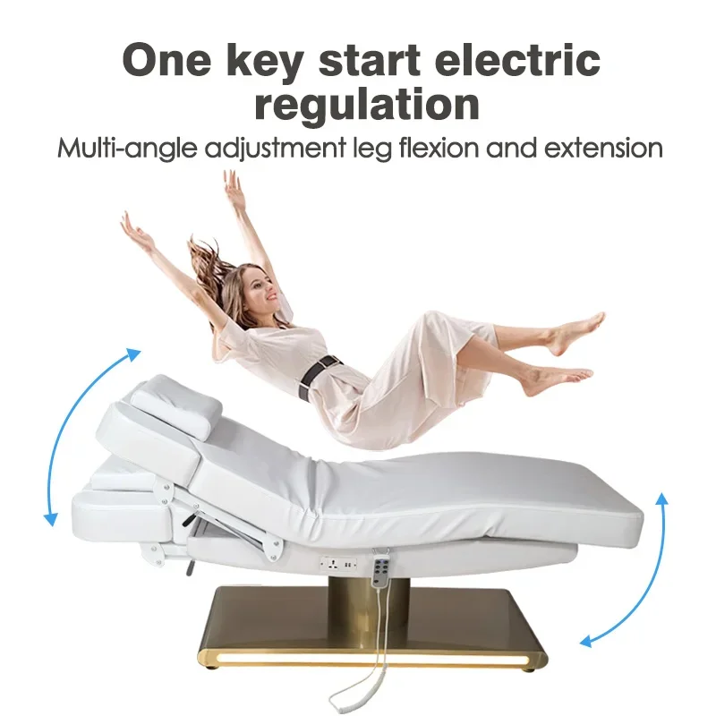Keyunshi Professional Electric Facial Massage Bed with Memory Foam Padding and Silent Motor