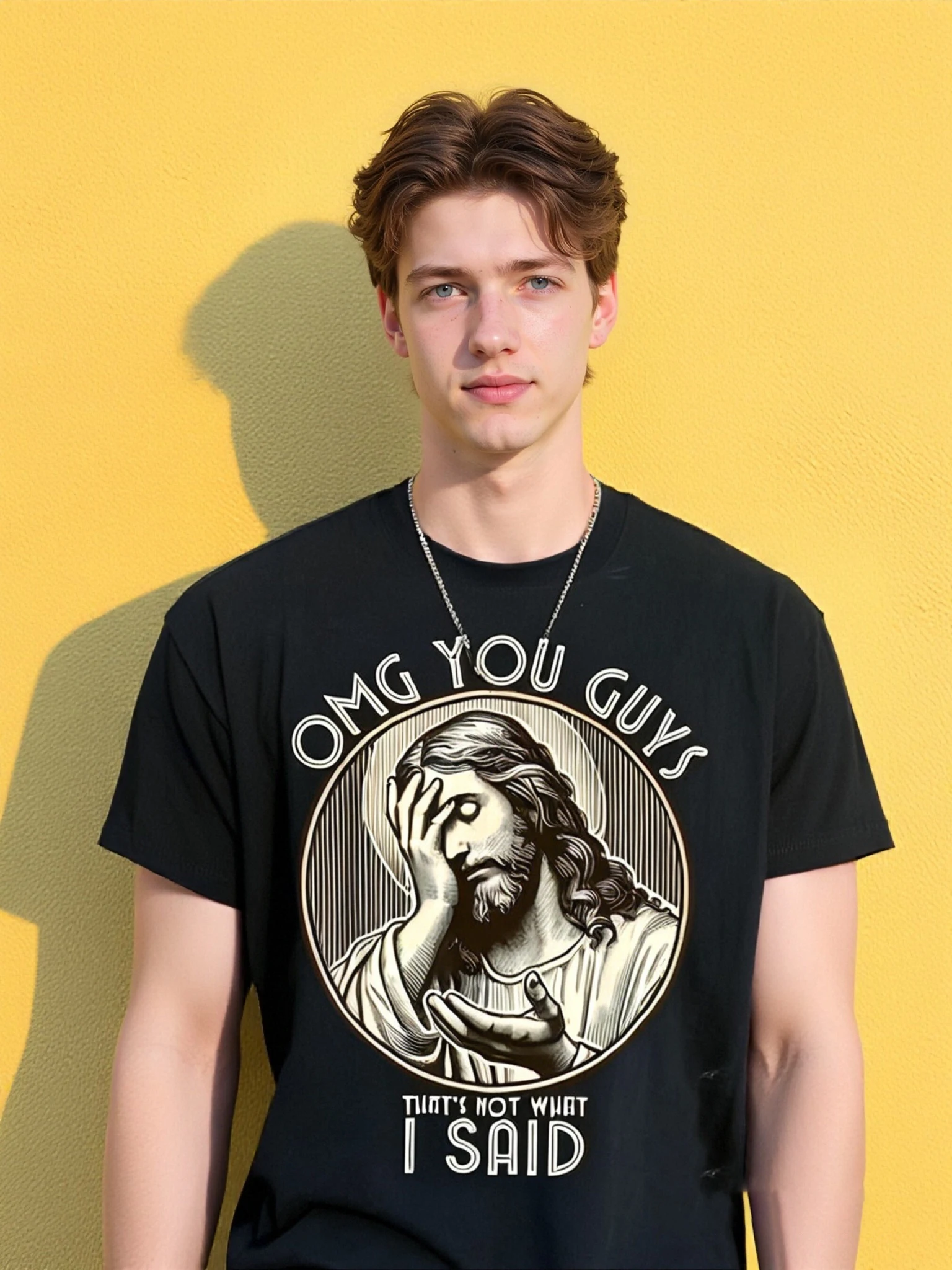 

Summer t Shirts OMG You Guys I Never Said That Shirt Funny Sarcastic Quote T-Shirt% Cotton